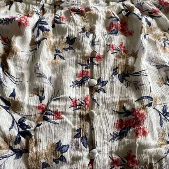 American Eagle Top Off Shoulder Floral Multiway Festival Boho Medium - Picture 3 of 12